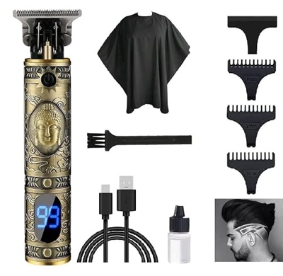 Macchina tagliacapelli professionale, rasoio tagliacapelli e rasoio elettrico per la cura dell'uomo, può tagliare i capelli, barba e depilare, con acc