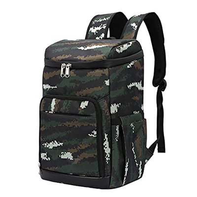 Cooler Backpack Insulated Soft-Sided Cooling Bag Outdoor Picnic Bag 24-28L Portable Leakproof Collapsible with Disposable Ice Pack for Beach Travel Ca