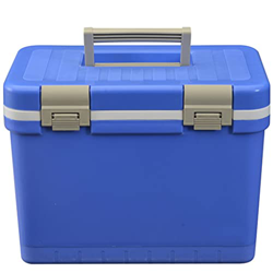 Portable 15-Quart Portable Leak-Proof Compact Lightweight Insulated Airtight Hard Drybox Cooler for Fishing Hunting And Camping Organizers (Color : Bl características