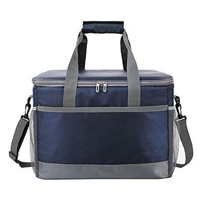 Insulated Picnic Bag Large 36L Soft Cooler Bag Thermal Insulation PEVA Film Reusable Portable Leakproof Portable Shoulder Bag for Camping/BBQ/Family O