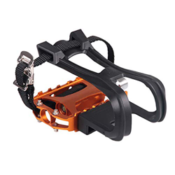 Esque Stazionario per da Interno con Cinghie per da Ciclismo Pedali da Esterno per e Clip e Accessori per (Black, One Size) en oferta