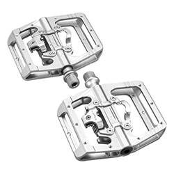 FIVENUM Pedale for Clip for Biciclette Piattaforma del Pedale Automatico Mountain Bike Hybrid Pedal Dual Function (Color : Silver) características
