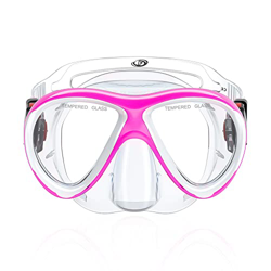 Findway Maschera Subacquea Bambini, Maschera da Snorkeling per Bambino Anti Perdite, Vetro Temperato Occhialini da Nuoto per Bambini con Coprinaso per precio