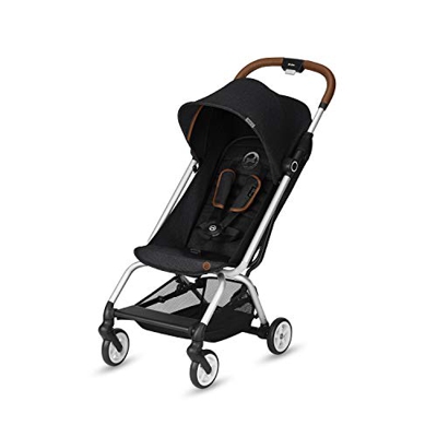 Cybex Gold Eezy S Passeggino, Meccanismo di Chiusura a 1 Mano, Leggero e Compatto, da 6 Mesi a 4 Anni Circa 17 Kg, Collezione Denim, Lavastone Black