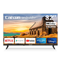 Caixun TV 32 Pollici Smart TV, Televisione HD con Controllo Vocale, Android 9.0, 3 HDMI e 2 USB, Senza Cornice (Modello 2022, EC32V1HA) características