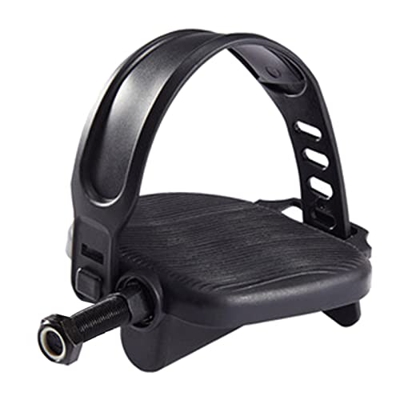 Pedali per Cyclette con Cinghie Regolabili Pedale per Bicicletta con mandrino da 1/2 Pollici o 9/16 Pollici (Perno Lungo 14 mm)