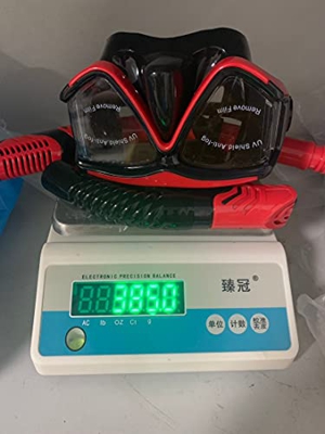 Esque Maschera da Snorkeling Occhialini da Nuoto Tuta da Snorkeling Completa Maschera da Nuoto in Silicone Asciutto (Green, One Size)