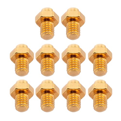 FIVENUM 10 Pezzi Viti a Pedale for Bici a Pedale Bici for Borchie fisse (Color : Gold)