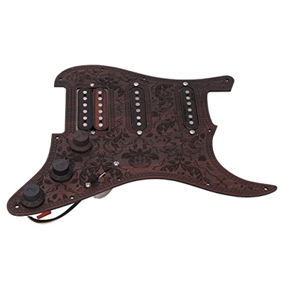 Piastra pickup per chitarra elettrica, battipenna in legno leggero resistente alla corrosione per strumento a corda