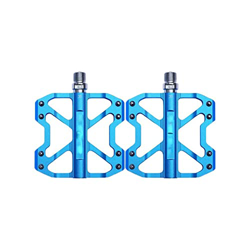 FIVENUM MTB Pedale Bici Cuscinetto sigillato Anti-Slip Du Pedale Ultra Leggero Blu Rosso Nero (Color : Blue) precio