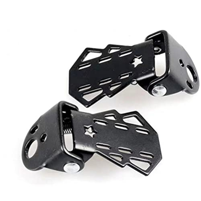 Biciclette elettriche tandem per adulti 2pcs Pedale Posteriore Poggiapiedi Asse Acciaio Antiscivolo Per Bicicletta Universale Posteriore Bike Luce Ric