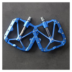 FIVENUM 3 Pedali for Biciclette Cuscinetti sigillati MTB Road Mountain Bike Pedals Wide Platform Accessori Parte (Color : Blue-Titanium) precio