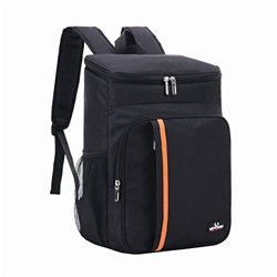 soonbuy Borsa frigo morbida, grande capacità, borsa frigo, leggera, portatile, a doppio strato, per attività all'aperto, picnic, campeggio, colore: ne en oferta