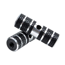 Pedali da 2 Pezzi Pedane poggiapiedi per Assi Pedali Posteriori Antiscivolo per Ciclismo BMX Tubo Lavandino Perde Acqua (Black, One Size) características
