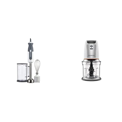 Kenwood HDP302WH Frullatore ad Immersione Triblade, Mixer, 800 W & Chopper CHP61.000WH, 500W, Ciotola da 0.5L en oferta
