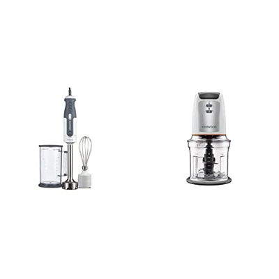 Kenwood HDP302WH Frullatore ad Immersione Triblade, Mixer, 800 W & Chopper CHP61.000WH, 500W, Ciotola da 0.5L