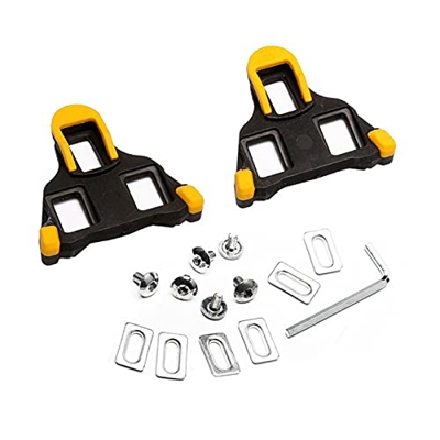 FIVENUM Set di Bici da Strada di tacchette for Pedale for Mountain Bike autoctonificanti. (Color : Yellow)