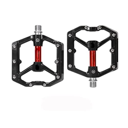 FIVENUM Pedali for Bici Riflettenti Cuscinetti a Sedere in Alluminio Uluminio Uluminio (Color : Black And Red) en oferta