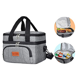 Borsa frigo morbida, grande borsa termica termica con 32 lattine, borsa termica leggera e portatile, borsa termica a doppio strato, borsa termica per  características