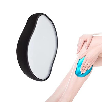 QZBFC Magic Crystal Hair Remover - Crystal Hair Eraser,Fast & Easy Painless Exfoliation Hair Removal Tool,Apply to Any Part of The Body 1pcs Black