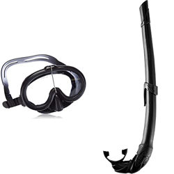 Cressi Pinocchio Maschera Subacquea, Unisex & ndash; Adulto, Nero & Corsica, Snorkel Flessibile per Apnea, Pesca Subacquea, Snorkeling e Immersioni Un características