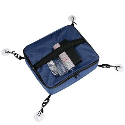 Dusehu Borsa frigo impermeabile per kayak, borsa termica per kayak, isolata, borsa termica per kayak, con 2 tasche in rete e ventose con gancio per sp