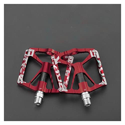 FIVENUM Pedali for Biciclette Cuscinetti in Lega Pedali ciclistica Piattaforma Pedale a Pedale Piatto antimetro Riflettente MTB Accessori for Bici (Co