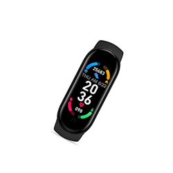 Weilifang M6 Smartwatch Impermeabile Fitness Schermo a colori Messaggio Promemoria Contapassi in più lingue Smartwatch, Nr.1 características