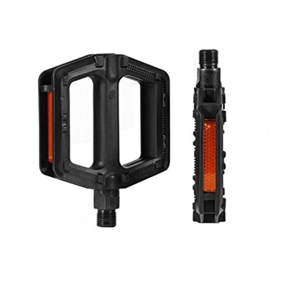 FIVENUM Pedali for Biciclette Antiskid Mountain Bike Pedals Cuscinetti sigillati Riflettenti Pedali bicchiera Accessori for mobili. (Color : Black)