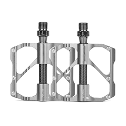 GENGGENG YEJIANGHUA Adatto for MTB Pedal Road Bicycle Pedal Anti-Slip Ultralight Mountain Bike Pedals Fibra 3 Cuscinetti a Pedale (Color : M86C Silver en oferta