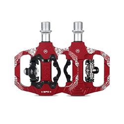 GENGGENG YEJIANGHUA Fit for 2 in 1 Pedali for Biciclette SPD Pedale Auto-bloccante Du Cuscinetto MTB Accessori in Ciclismo a Pedali Piatti Anti-Slip f precio