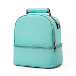 Borsa da pranzo a doppio strato Isolamento Fashion Coolier Pack Solido Colore di grande capacità Donne uomini Viaggiare Picnic Portable Food Buy características