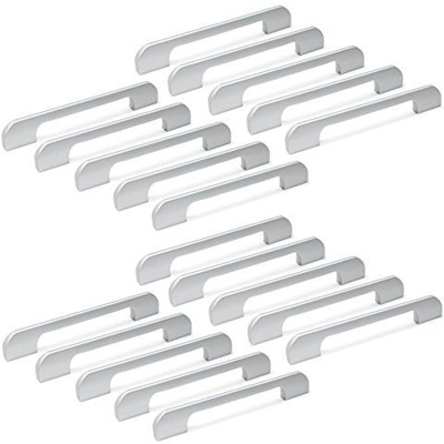 9163162 Maniglia Per Mobile, Cc 160mm, Alluminio, Anodizzato Opaco, Set Di 20