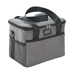 ASHLGQB Borsetta Porta Pranzo Termica, Impermeabile Borsa Termica, Zaino Delivery con Tracolla Regolabile, Borsa Porta Oggetti Pieghevole per Spiaggia características