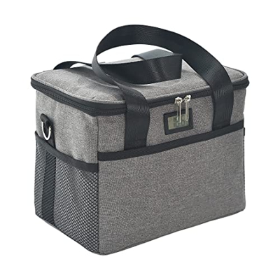 ASHLGQB Borsetta Porta Pranzo Termica, Impermeabile Borsa Termica, Zaino Delivery con Tracolla Regolabile, Borsa Porta Oggetti Pieghevole per Spiaggia