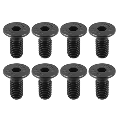 coserori 8PZ Bike Lock Shoe Shoe Vite di Montaggio per SPD Blocco Pedale Autobloccante Acciaio Nero