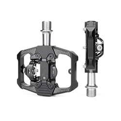 GENGGENG YEJIANGHUA Fit for Bicycle Lock Pedal 2 in 1 with Free Cleat for SPD Sistema MTB Road Aluminum Anti-Slip Sealed Bearing Lock Accessories (Col precio