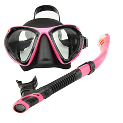 Set Di Snorkeling Copertura Immersioni Facciata a Faccia a Faccia Di Facciale Viso a Faccia Con Tubo Di Respirazione Per Uomo Donna Adulto, Visiera Pe en oferta