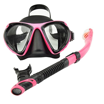 Set Di Snorkeling Copertura Immersioni Facciata a Faccia a Faccia Di Facciale Viso a Faccia Con Tubo Di Respirazione Per Uomo Donna Adulto, Visiera Pe