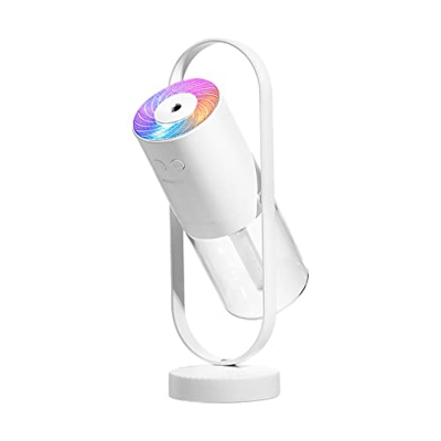 Umidificatore rotante Proiezione romantica Diffusore d Camera da letto Ufficio Atomizzatore 200 ml USB Nebulizzatore Forniture per la casa, bianco, Ri