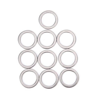 GENGGENG YEJIANGHUA Adatta for Il Ciclo a manovella del pedalare del Pedale for Biciclette da 10 Pezzi MTB Rondelle ad Anello in Acciaio Inossidabile 