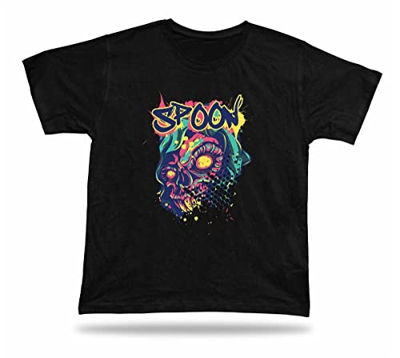 ERTY Spoon Colorful Skull Art Design Unisex Tshirt Tee Cool Holy Gift Textile Sale