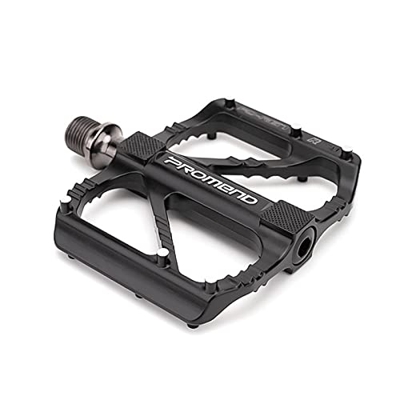 CNRTSO 1 Paia Black Bicycle Pedals Collegamento da 9/16 Pollici Pedali per Bici di Ricambio Pedali in Alluminio Anti-Slip Antiscivolo MTB Bike Pedale 