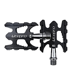 Pieghevole Bike Pedale Sigillato Cuscinetto in Lega di Alluminio Antiscivolo MTB Bike Bike BMX BICE Universal Pedalo per Biciclette per Pedali Bici (C características