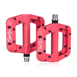 MTB Bike Pedal Nylon 2 Cuscinetto Composito 9/16 Pedali per Bici da Montagna ad Alta Resistenza Antiscivolo Pedali per Biciclette Superficie per Strad características