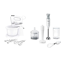 Bosch ElettrodomesticiBosch Clevermixx - Sbattitore Elettrico Con Ciotola Da 3 L A Rotazione Automatica & Ergomixx Hand Blender - Frullatore A Immersi características