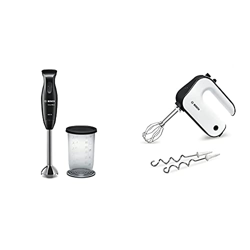 Bosch Elettrodomestici Msm2610B Mixer A Immersione, 600 W, 70 Decibel & Styline - Sbattitore Elettrico, 450 W, 5 Velocità E Turbo precio