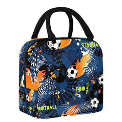 Borsa termica per il pranzo, per calcio, calcio, impermeabile, a prova di perdite, grande borsa per la preparazione dei pasti, per adolescenti, ragazz en oferta