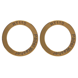 BuyWeek Rondelle per Pedali da Ciclismo, 2 Pezzi Rondelle per Pedali per Bici estese Impermeabili Rondelle per Pedali per Bici antiruggine(Oro) en oferta