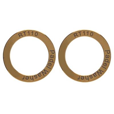 BuyWeek Rondelle per Pedali da Ciclismo, 2 Pezzi Rondelle per Pedali per Bici estese Impermeabili Rondelle per Pedali per Bici antiruggine(Oro)